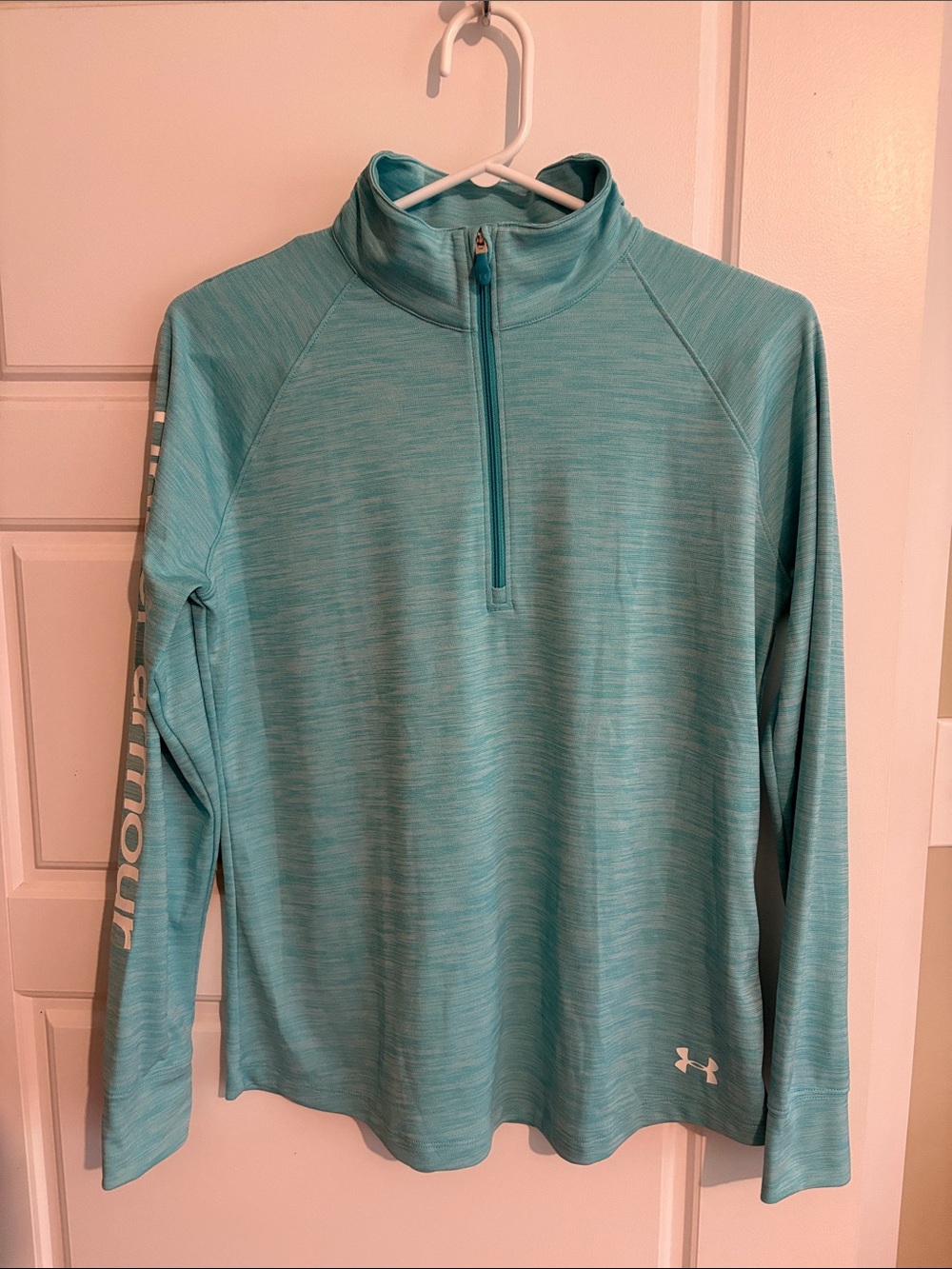Under Armour Light Teal Half-Zip Swim Coverup